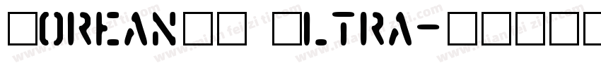KoreanMJ Ultra字体转换